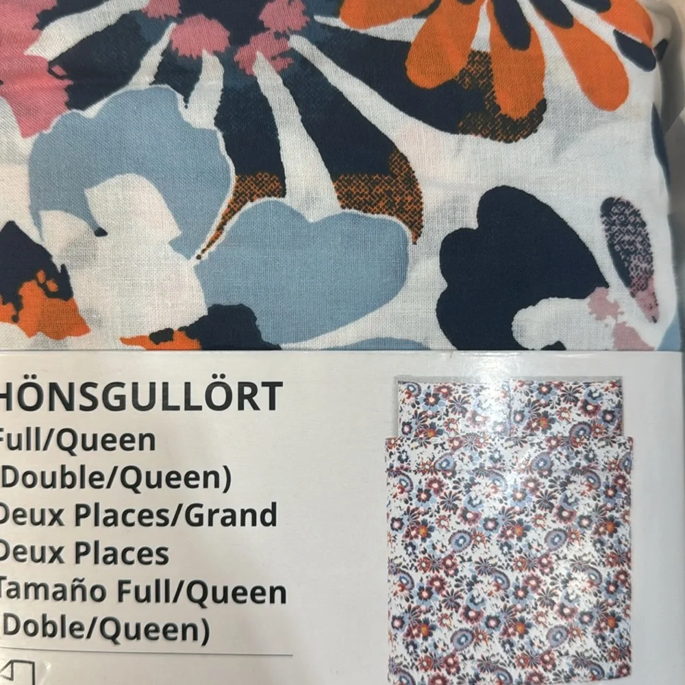 IKEA Duvet Floral Honsgullort